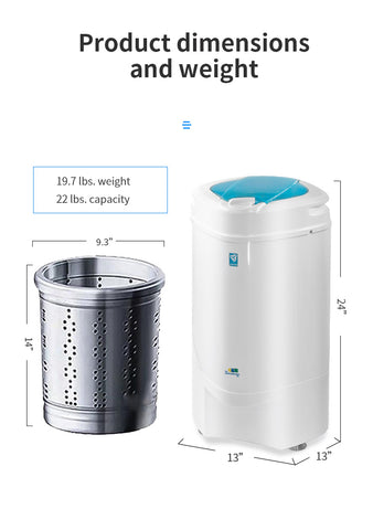 Image of Ninja 3200 RPM Portable Centrifugal Spin Dryer with High Tech Suspension System
