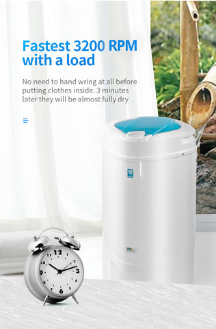 Image of Ninja 3200 RPM Portable Centrifugal Spin Dryer with High Tech Suspension System