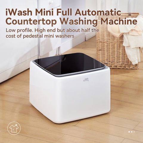 Image of iWash 4.4Lbs Countertop AI Fully Automatic Compact Portable Washing Machine