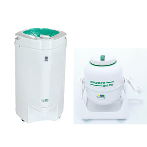 Bundle White Wonderwash Washing Machine with Emerald Ninja Spin Dryer