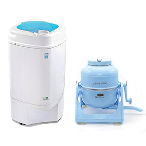 Bundle Blue Wonderwash Washing Machine with Blue Ninja Spin Dryer