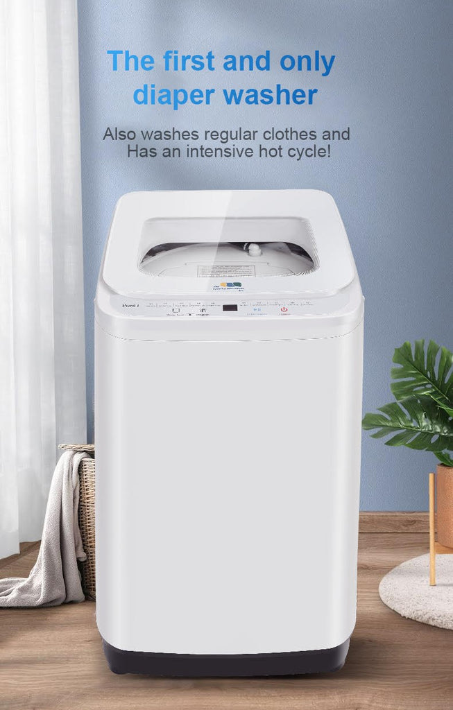 PuriFI 7.0Lbs Fully Automatic Portable Washing Machine, Washes Diapers &  Clothes